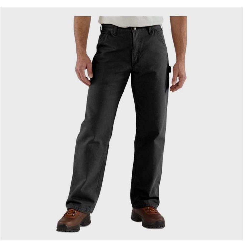 Carhartt Men's Loose Straight Washed Duck Lined Dungaree 40X30 Flannel Lined.